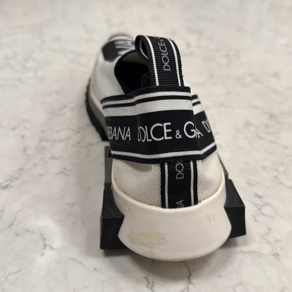 Dolce & Gabbana white knit fabric sorrento slip on - Picture 3 of 13